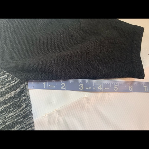 Wow Couture Sweater Mini Dress Black Gray Sexy Cutout Back Bandage V Neck S. - Picture 6 of 8